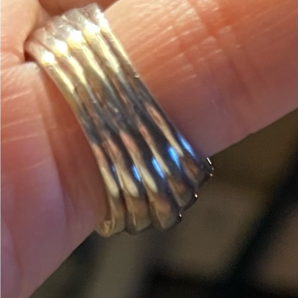 Stainless pavé rubies&diamonds size 6 - Picture 4 of 7